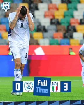 Israel dikalahkan Italia 0-3 saat laga kualifikasi Piala Dunia 2026 (Instagram isr.fa)